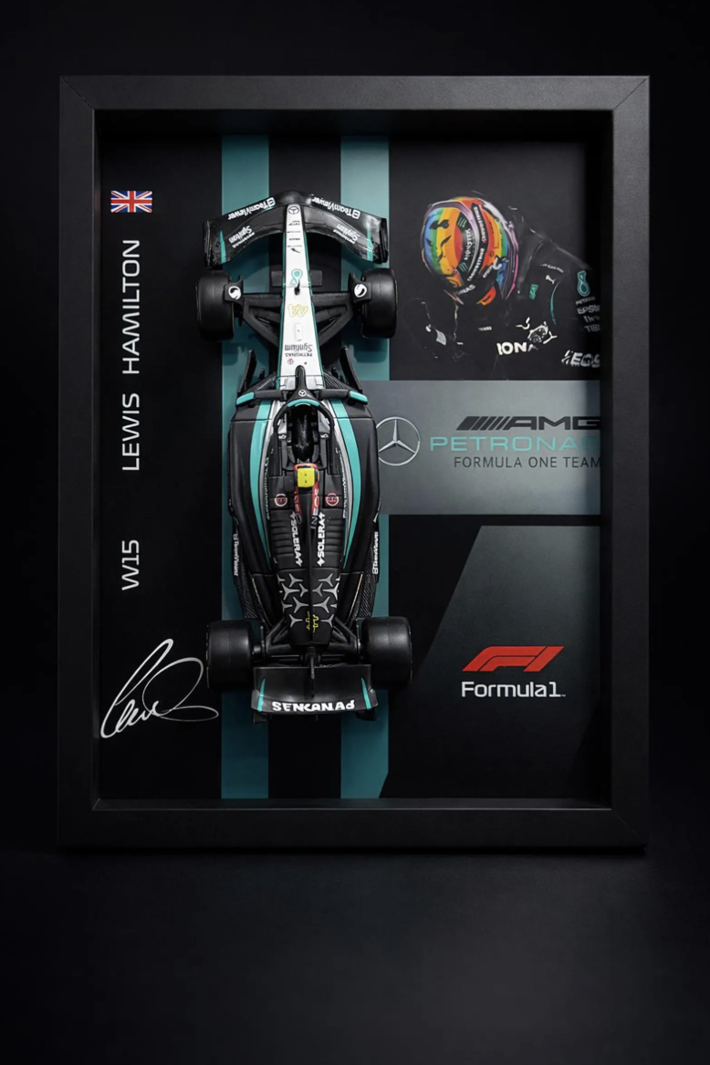 Cuadro 3D F1 W15 | Lewis Hamilton — vista 2