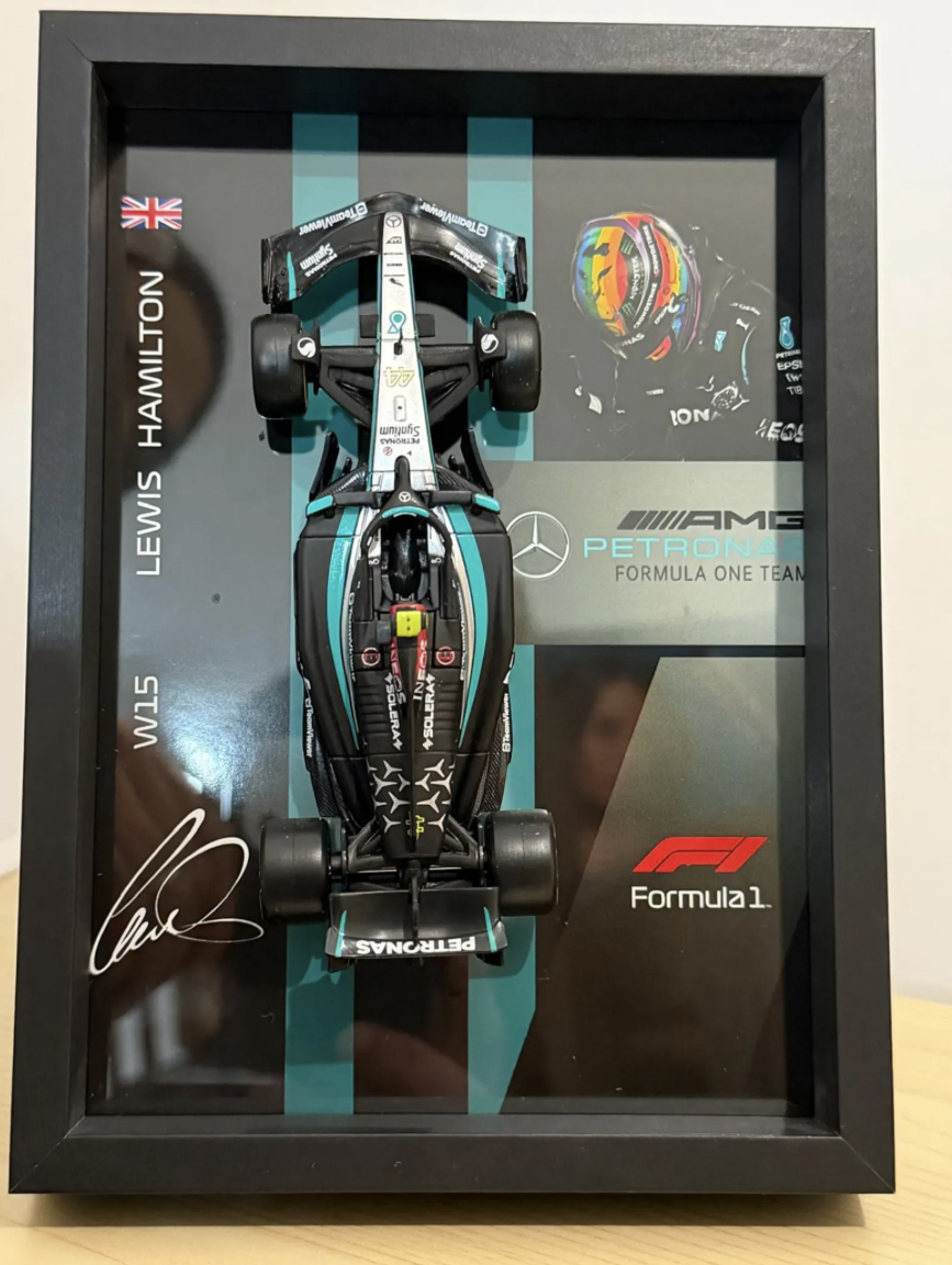 Cuadro 3D F1 W15 | Lewis Hamilton — vista 7