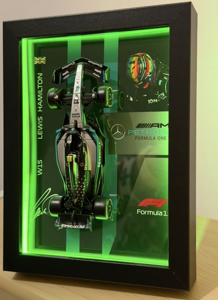 Cuadro 3D F1 W15 | Lewis Hamilton — vista 3