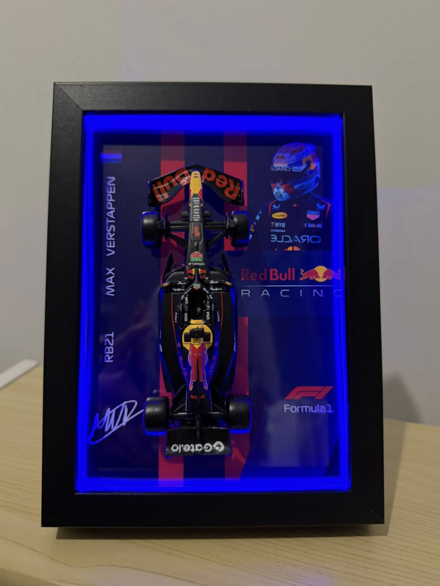 Cuadro 3D F1 RB21 | Max Verstappen — vista 3