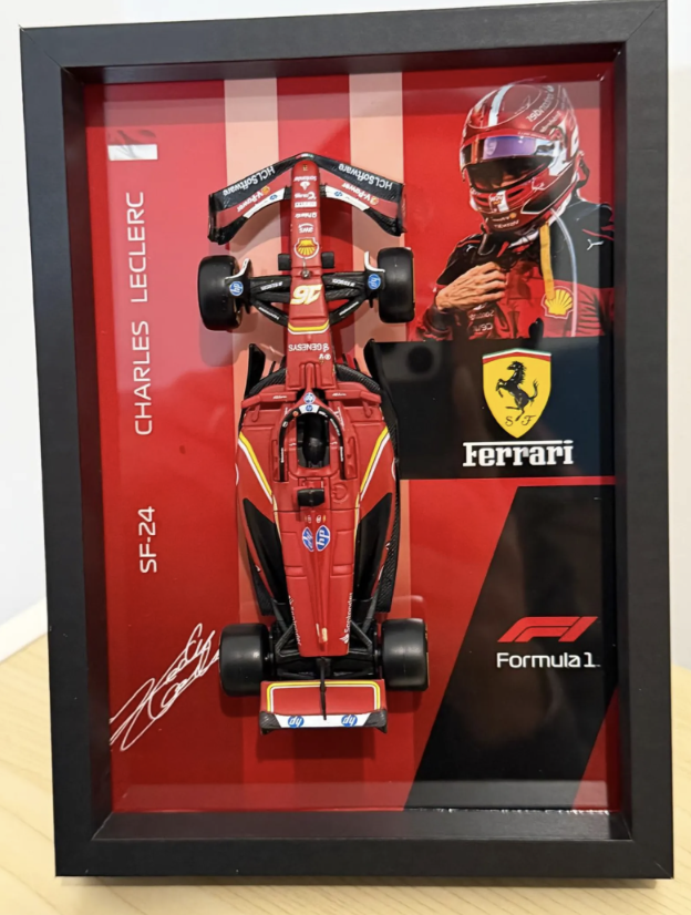 Cuadro 3D F1 Ferrari SF-24 | Charles Leclerc — vista 4