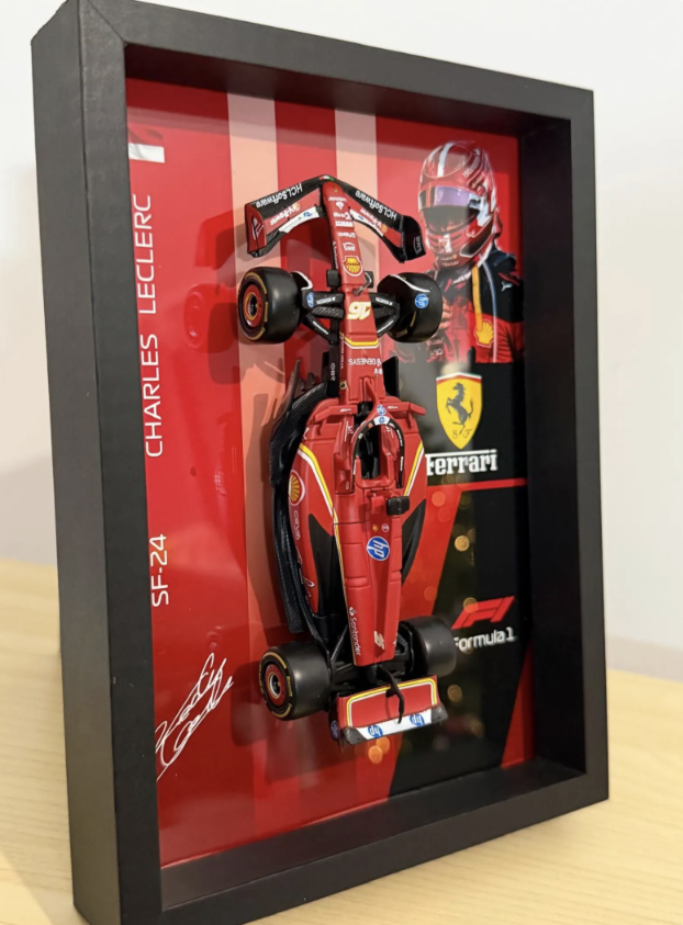 Cuadro 3D F1 Ferrari SF-24 | Charles Leclerc — vista 5