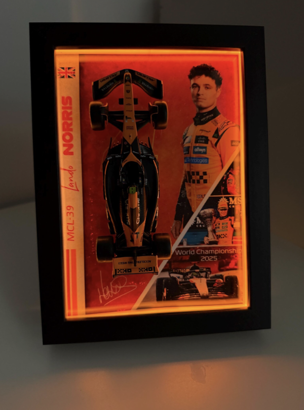 Cuadro 3D F1 McLaren | Lando Norris — vista 4