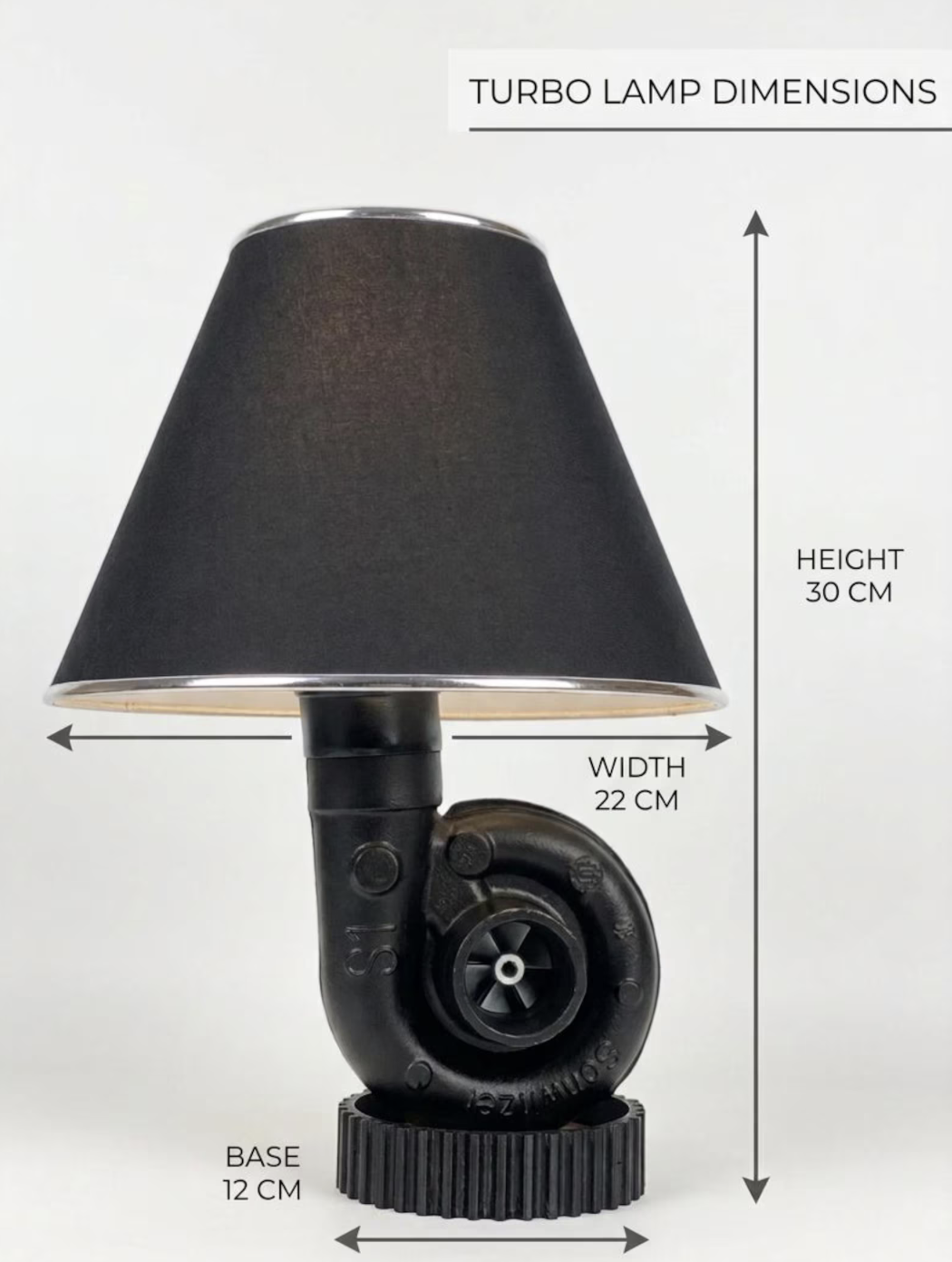 Lámpara Turbo de Motor | Decoración Automotriz — vista 4