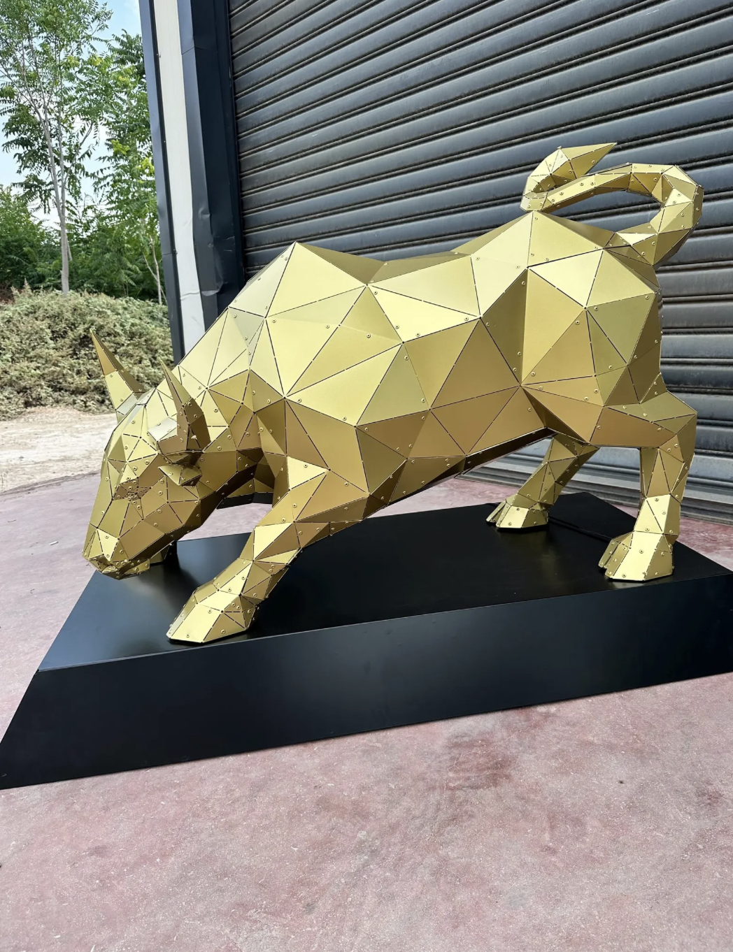 Escultura Toro 3D de Metal | Arte Industrial — vista 6